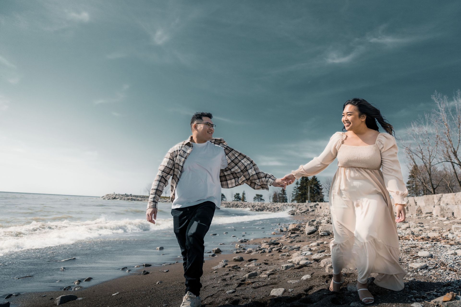 Philipino Engagement shoot at Scarborough bluffs